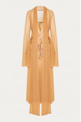 NIDODILEDA Temple Dress Tan Rose Gold Ροζ Χρυσό Φόρεμα