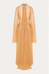 NIDODILEDA Temple Dress Tan Rose Gold Ροζ Χρυσό Φόρεμα