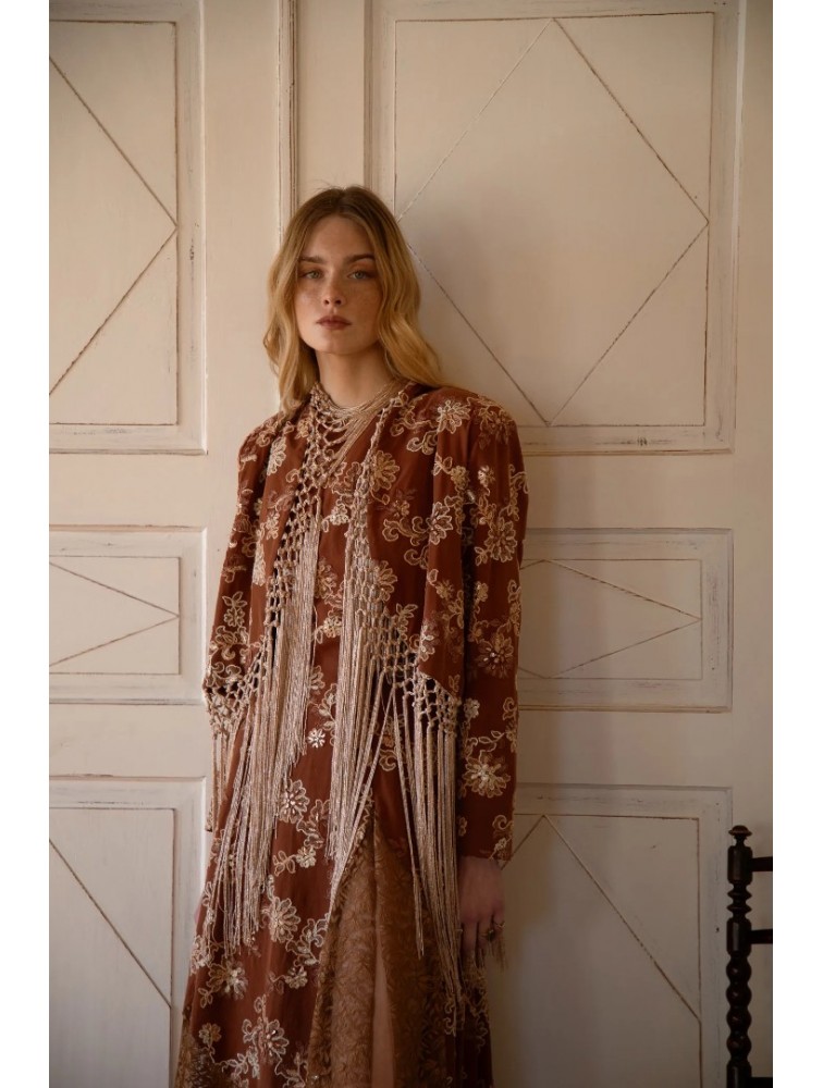 NIDODILEDA There Dress Floral Embroidered Lace Embellished