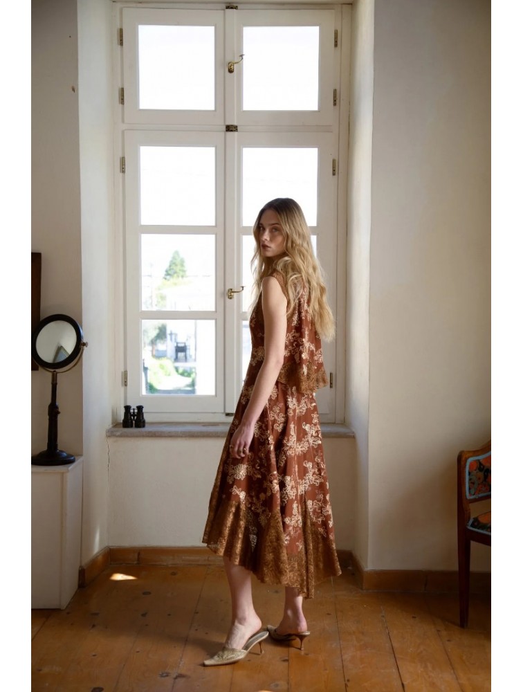 NIDODILEDA There Dress Floral Embroidered Lace Embellished