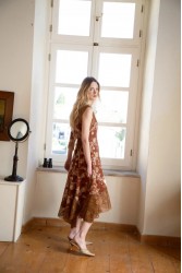 NIDODILEDA There Dress Floral Embroidered Lace Embellished