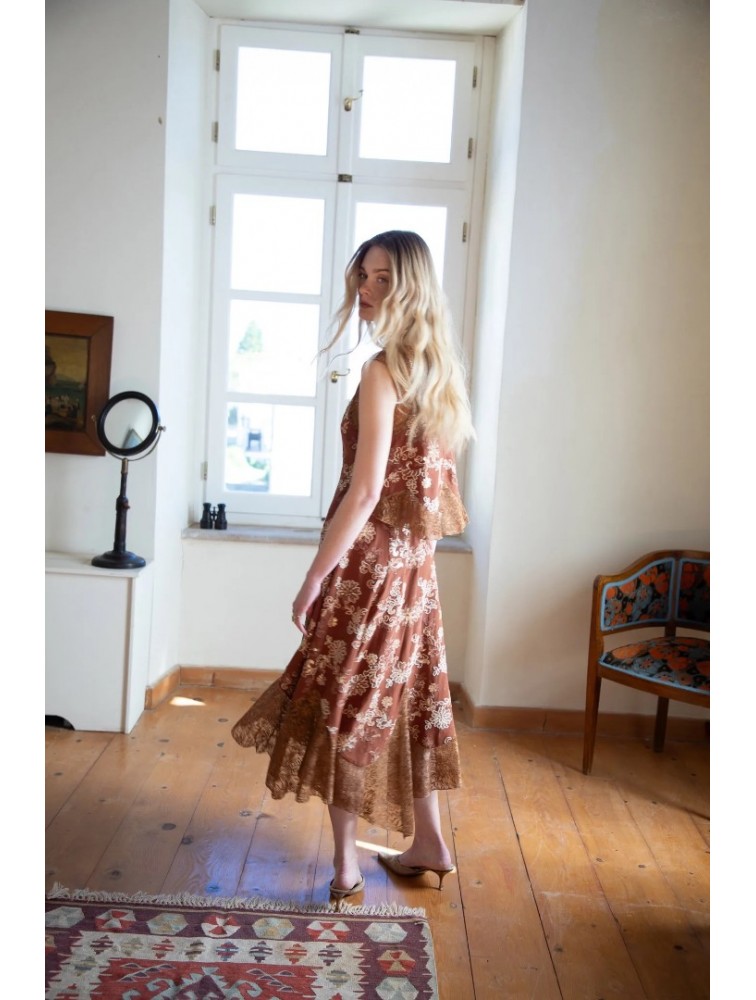 NIDODILEDA There Dress Floral Embroidered Lace Embellished