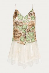 NIDODILEDA Threshold Topdress Satin Floral Crochet