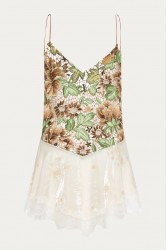 NIDODILEDA Threshold Topdress Satin Floral Crochet
