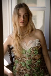 NIDODILEDA Threshold Topdress Satin Floral Crochet