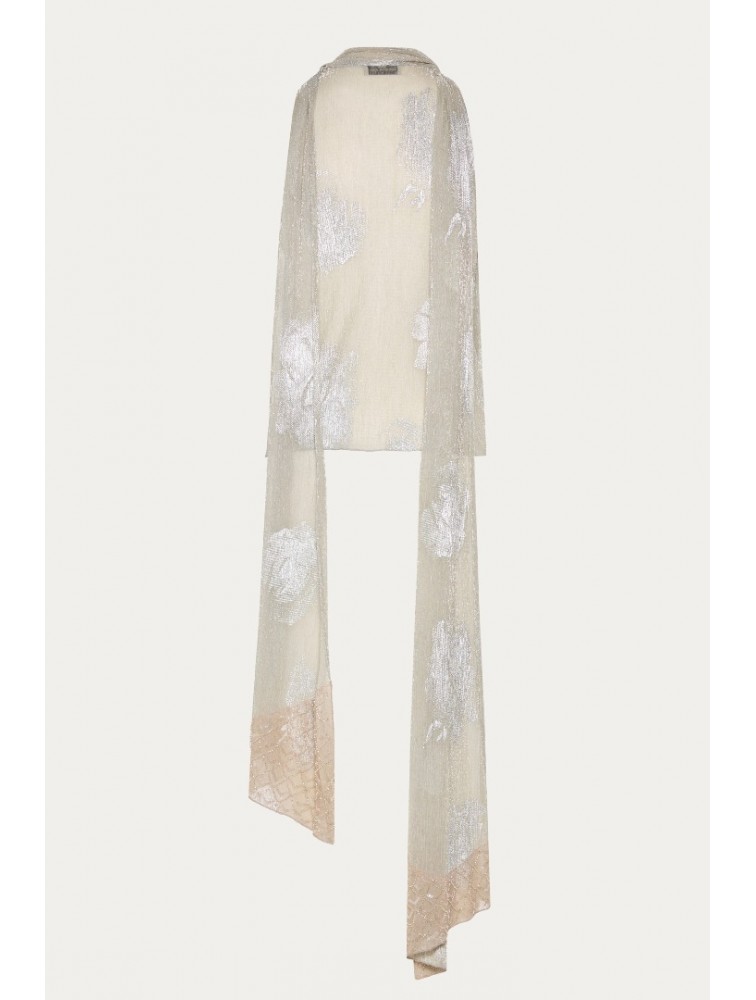 NIDODILEDA Tidal Top Foil Printed Tulle