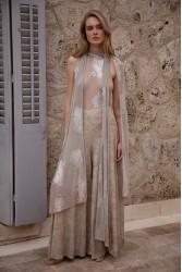 NIDODILEDA Tidal Top Foil Printed Tulle