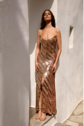 NIDODILEDA Una Dress Sequined Beaded