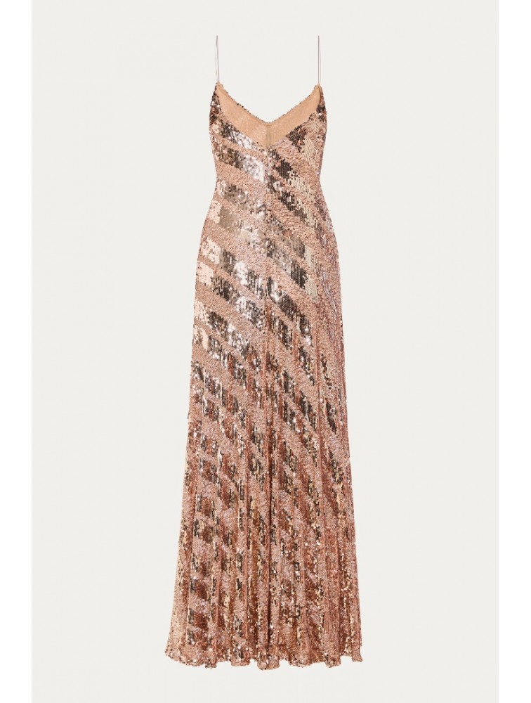 NIDODILEDA Una Dress Sequined Beaded
