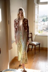 NIDODILEDA Unfolding Jacket Floral Embroidered Fringed