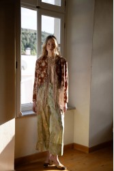 NIDODILEDA Unfolding Jacket Floral Embroidered Fringed