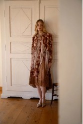 NIDODILEDA Unfolding Jacket Floral Embroidered Fringed