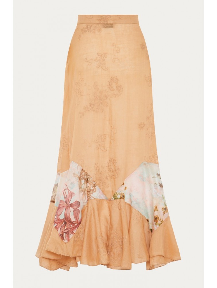 NIDODILEDA Unique Skirt Light Peach Beige