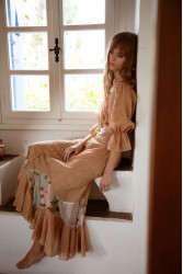 NIDODILEDA Unique Skirt Light Peach Beige