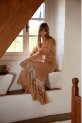 NIDODILEDA Unique Skirt Light Peach Beige