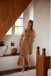 NIDODILEDA Unique Skirt Light Peach Beige