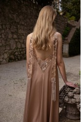 NIDODILEDA Unison Dress Satin Sequined Tulle Embellisment