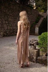 NIDODILEDA Unison Dress Satin Sequined Tulle Embellisment