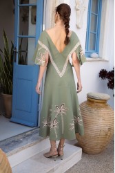NIDODILEDA Upcurrent Tunic Embroidered Cut Out Lace Embellished