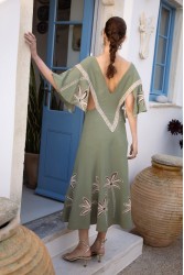NIDODILEDA Upcurrent Tunic Embroidered Cut Out Lace Embellished