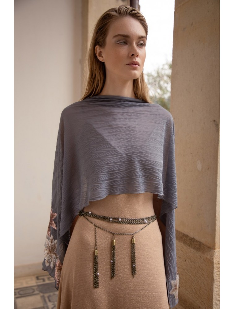 NIDODILEDA Valento Chain Belt Layered Metallic Tassel Chain