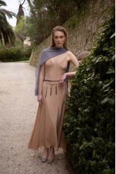 NIDODILEDA Valento Chain Belt Layered Metallic Tassel Chain