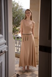 NIDODILEDA Valento Chain Belt Layered Metallic Tassel Chain
