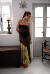 NIDODILEDA Vector Dress Lace Floral Beaded