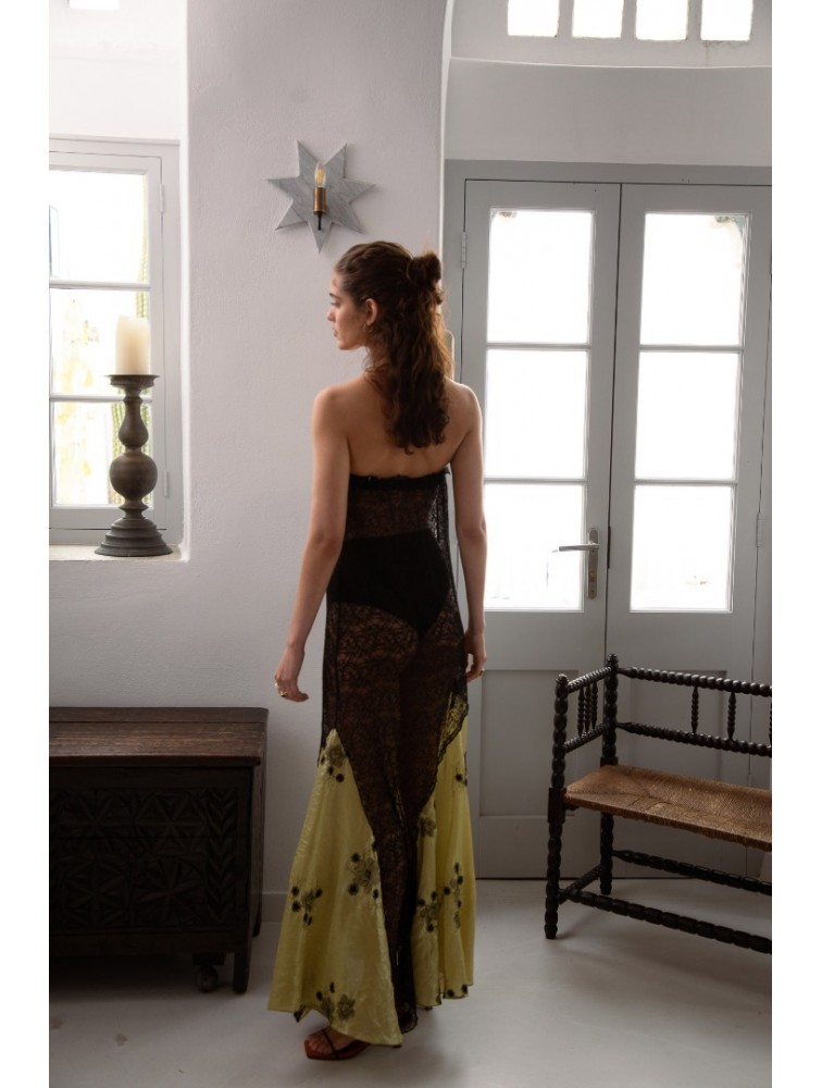NIDODILEDA Vector Dress Lace Floral Beaded