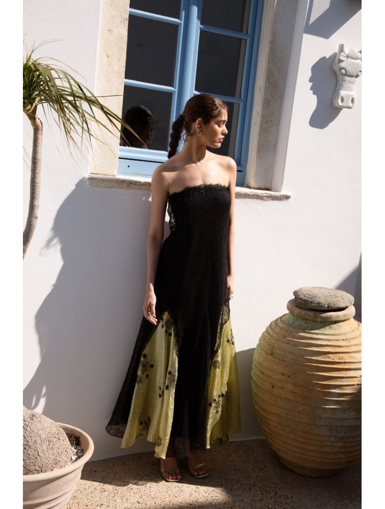 NIDODILEDA Vector Dress Lace Floral Beaded