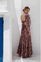 NIDODILEDA Veil Top Embroidered Muslin