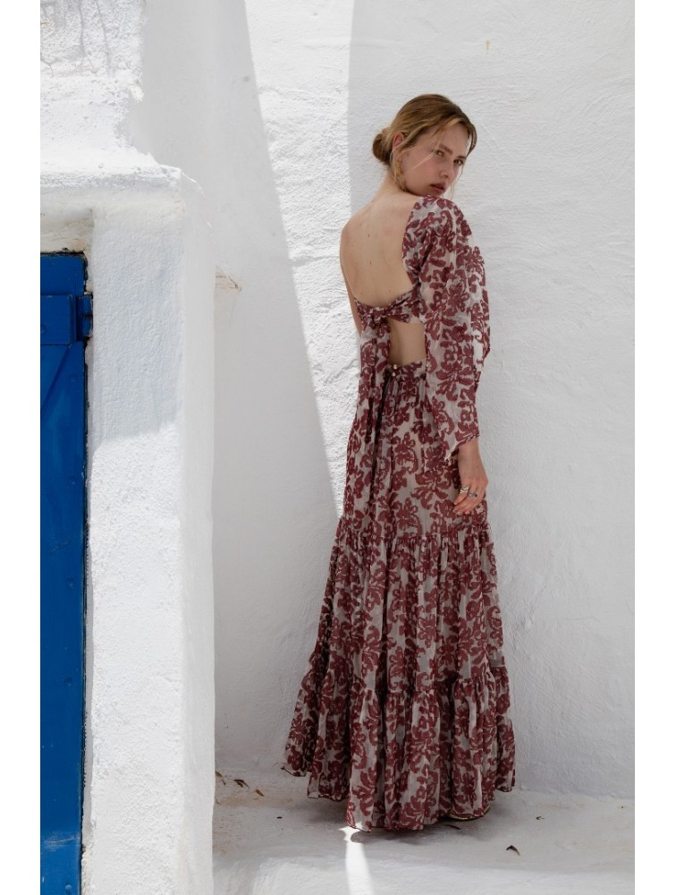 NIDODILEDA Veil Top Embroidered Muslin