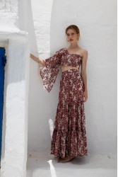 NIDODILEDA Veil Top Embroidered Muslin