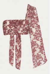 NIDODILEDA Veil Top Embroidered Muslin