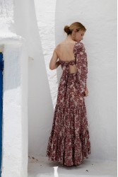 NIDODILEDA Veil Top Embroidered Muslin