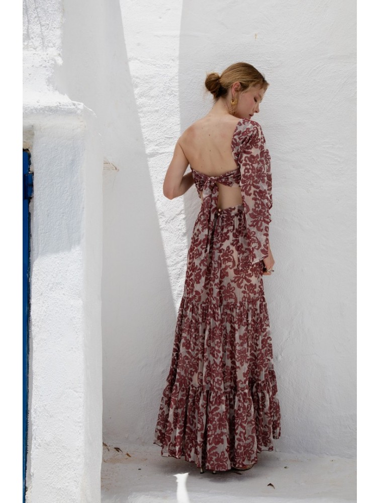 NIDODILEDA Veil Top Embroidered Muslin