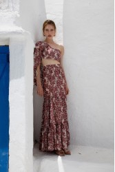 NIDODILEDA Veil Top Embroidered Muslin