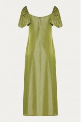 NIDODILEDA Vestir Dress Beaded Olive Green