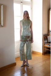 NIDODILEDA Way Pants Floral Printed Satin