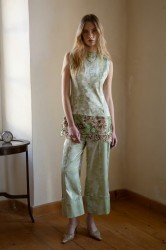 NIDODILEDA Way Pants Floral Printed Satin