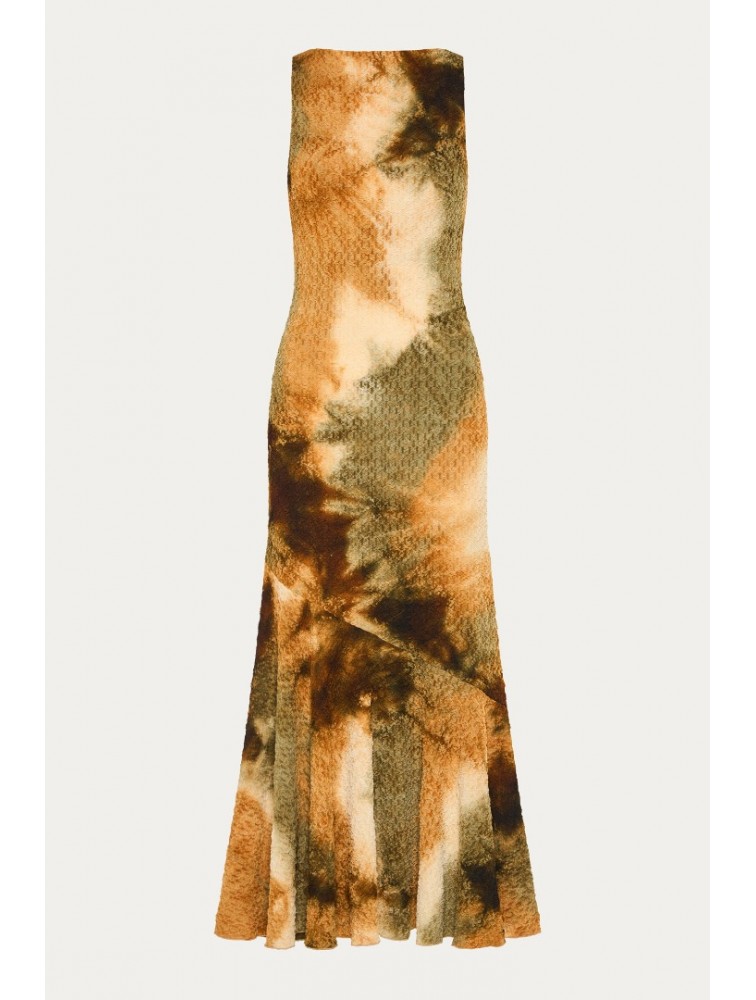 NIDODILEDA Wharea Dress Smocked Tie Dye