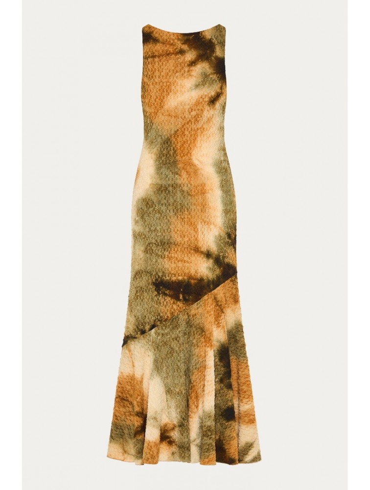 NIDODILEDA Wharea Dress Smocked Tie Dye