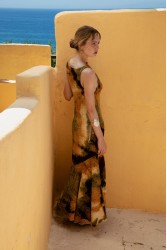 NIDODILEDA Wharea Dress Smocked Tie Dye