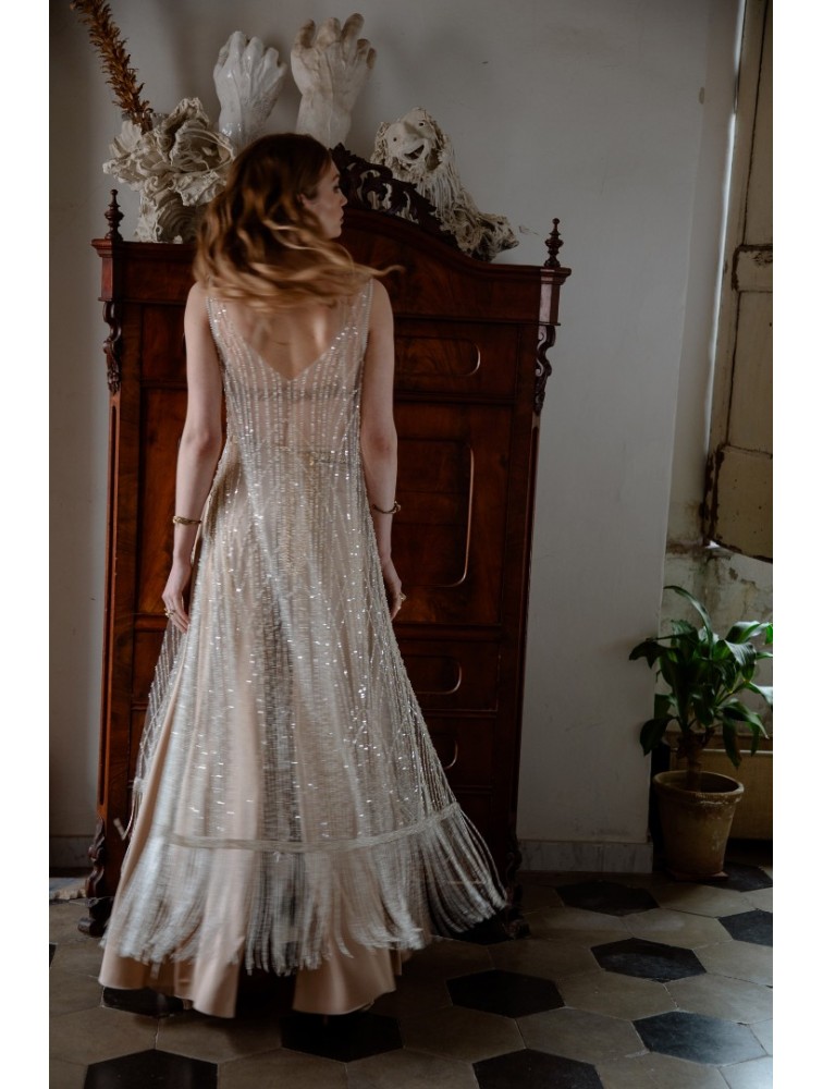 NIDODILEDA Whisper Dress Silvery Ασημί Φόρεμα