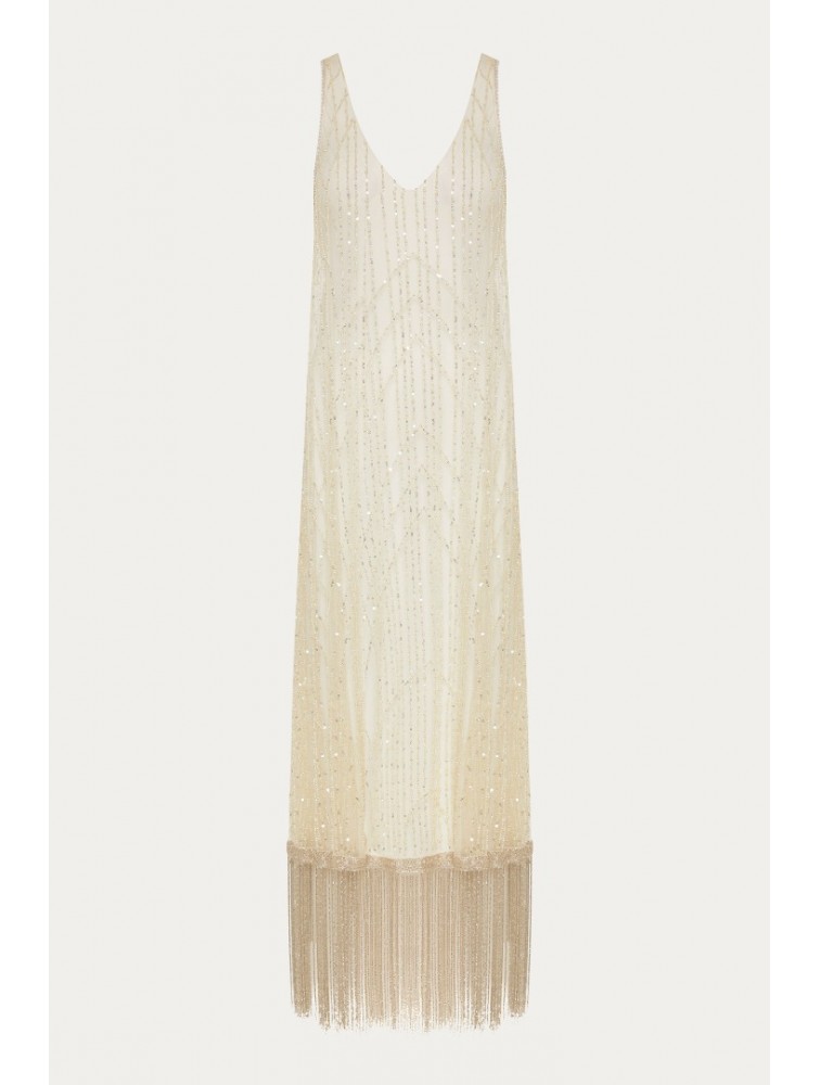 NIDODILEDA Whisper Dress Silvery Ασημί Φόρεμα