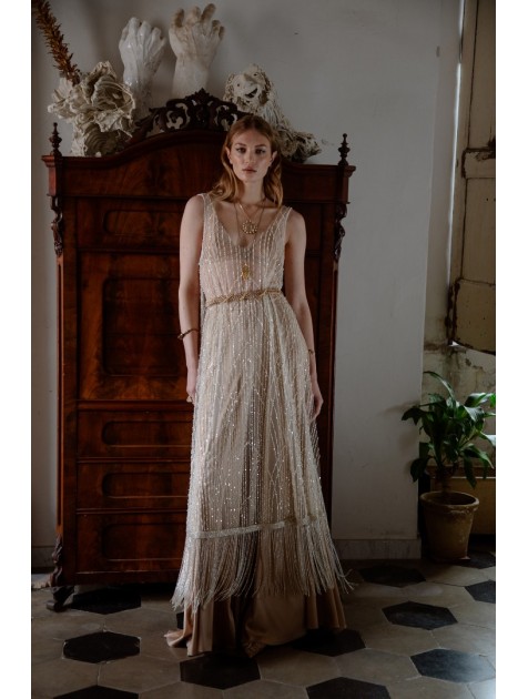 NIDODILEDA Whisper Dress Silvery Ασημί Φόρεμα