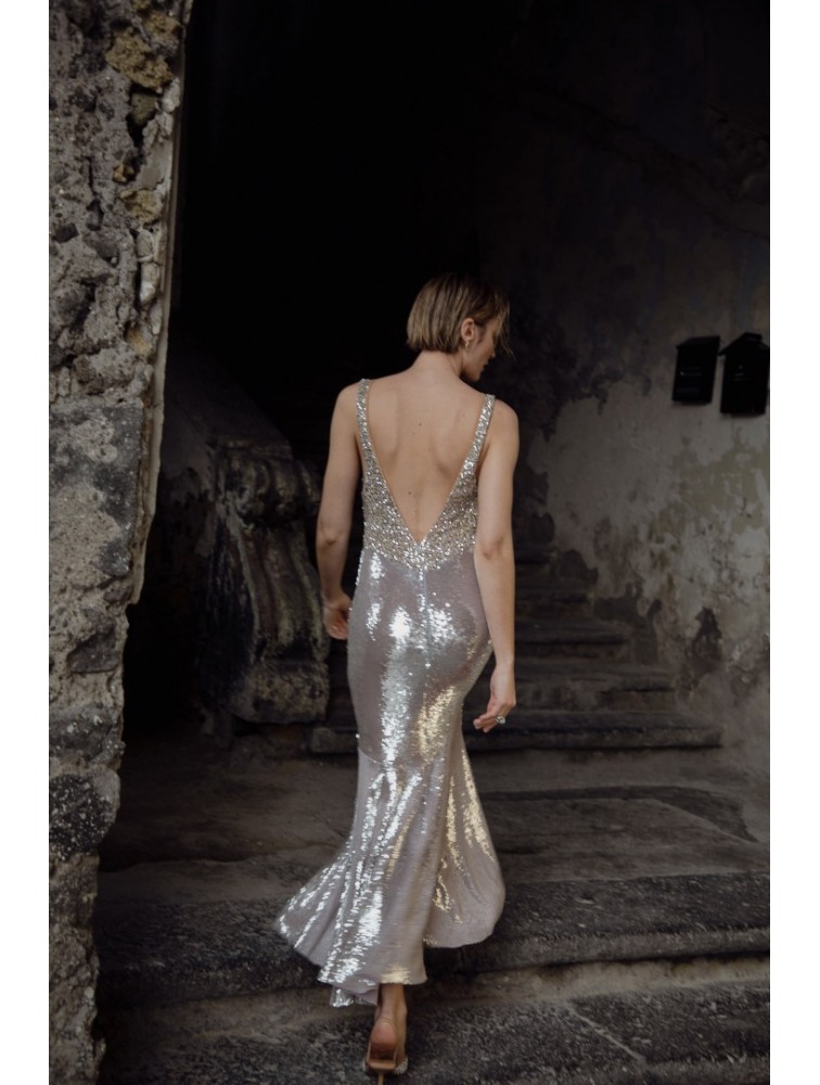 NIDODILEDA Wonder Dress Silvery Ασημί Φόρεμα