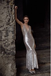 NIDODILEDA Wonder Dress Silvery Ασημί Φόρεμα