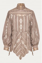 NIDODILEDA York Shirt Dress Crochet Lace Puro Ταμπά Δαντελένιο Κροσέ Πουκαμισοφόρεμα