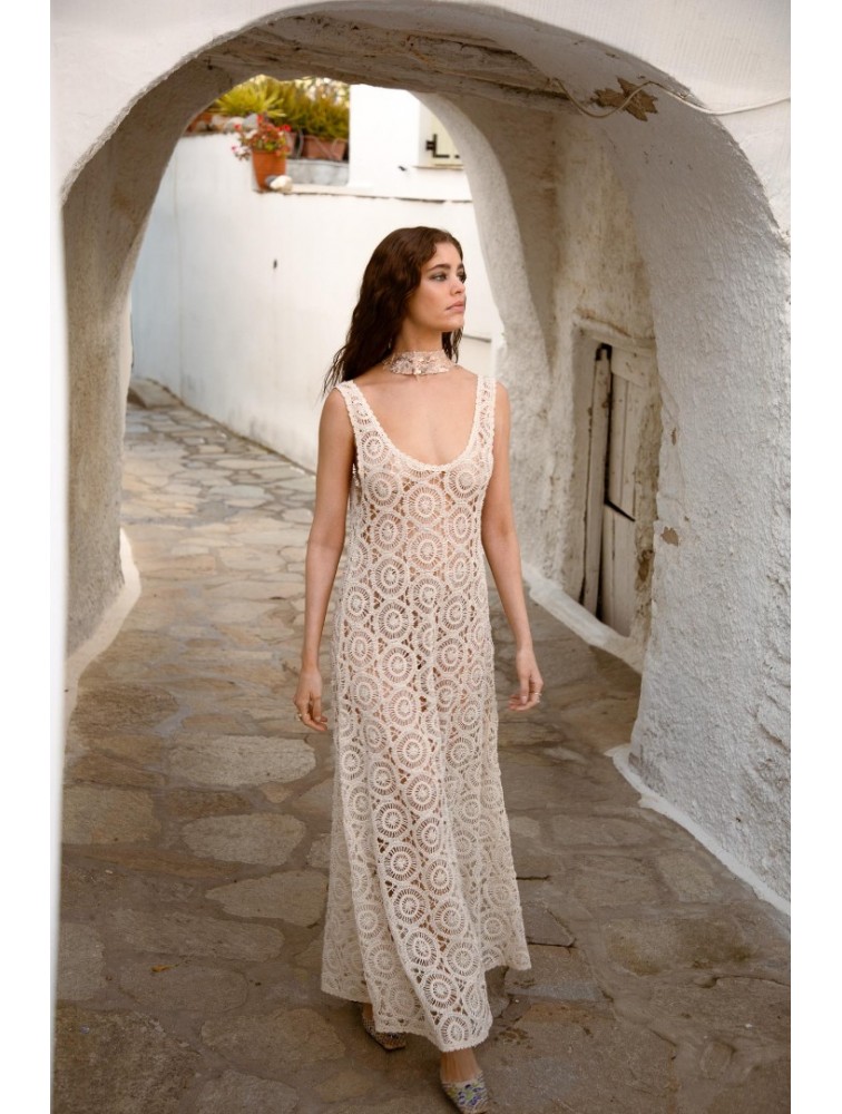 NIDODILEDA Ysella Dress Crochet Beaded
